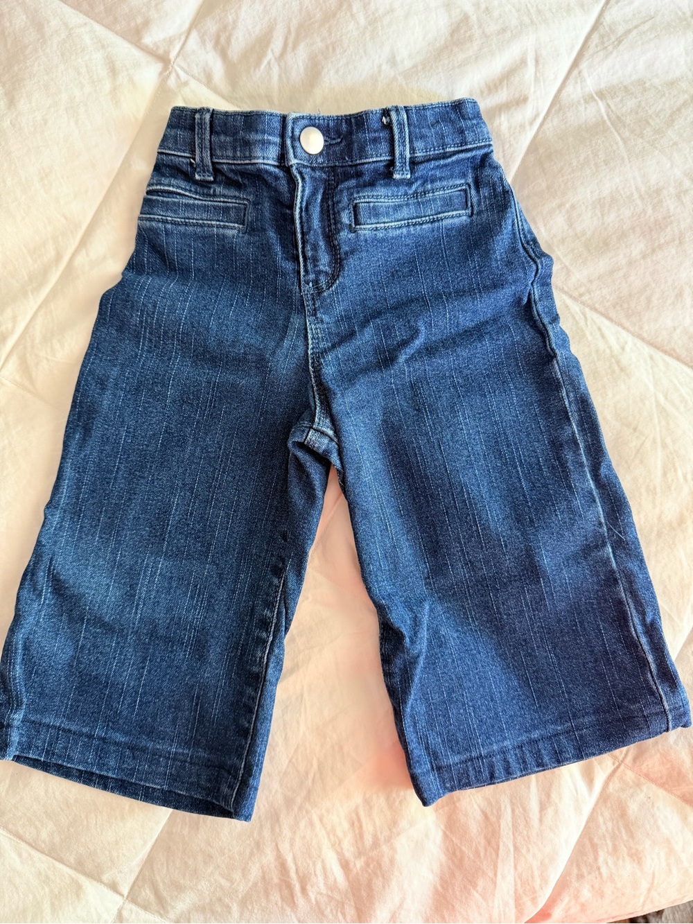 Nordstrom Kids Dark Blue Denim Knee-Length Shorts